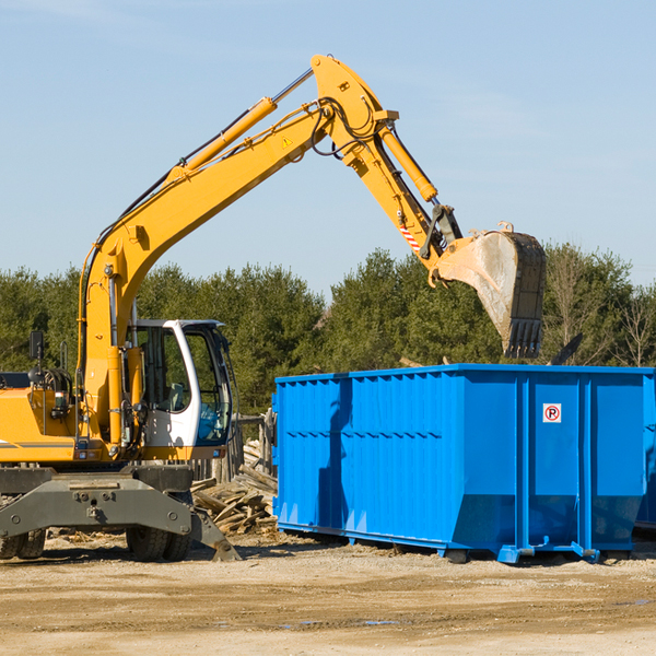 are there any restrictions on where a residential dumpster can be placed in Asheville